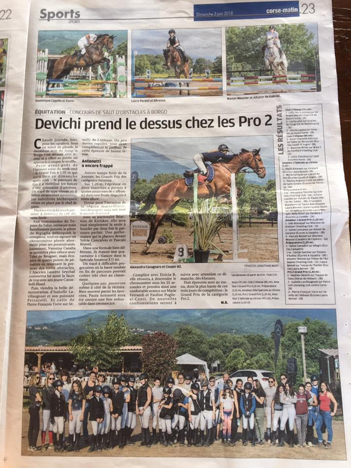 CSO des 1, 2 et 3 juin 2018 - Jump'in Borgo