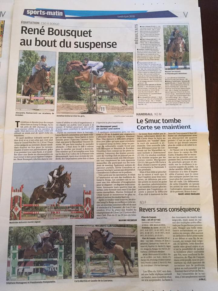CSO des 1, 2 et 3 juin 2018 - Jump'in Borgo
