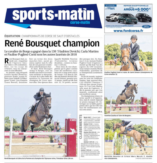 Championnat Régionale CSO Pro/Ama 2018