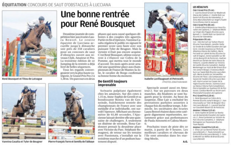 CSO - Jumping de la rentrée - septembre 2018