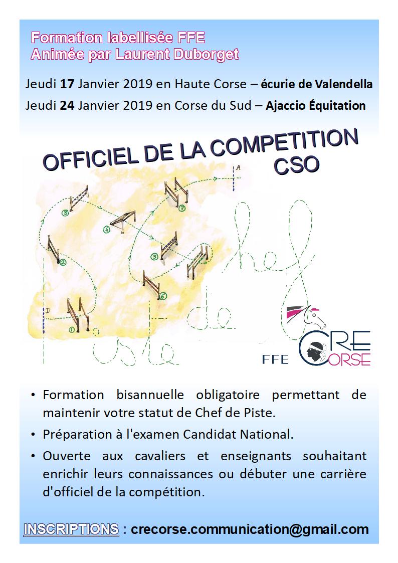 Formation 2019 - Chef de piste CSO Formation 2019 - Chef de piste CSO