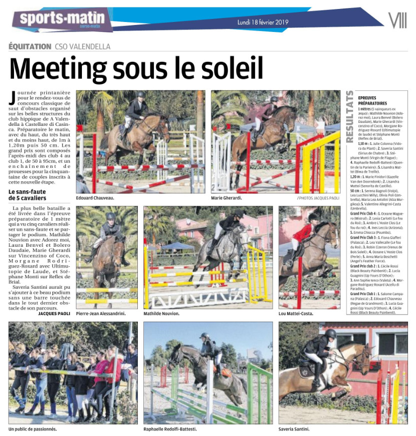 CSO Club - 17 février - Ecurie de Valendella