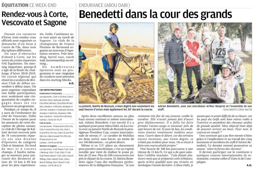 Week-end des 2 et 3 mars 2019