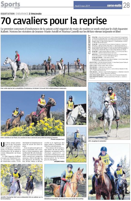 Endurance - 3 mars 2019 - Vescovato Endurance - 3 mars 2019 - Vescovato