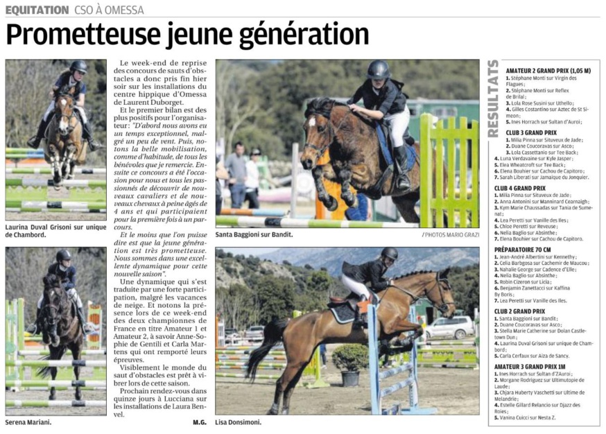 CSO - 8,9 et 10 mars - Omessa