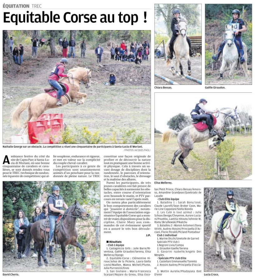 Concours TREC - 17 mars 2019 - Moriani