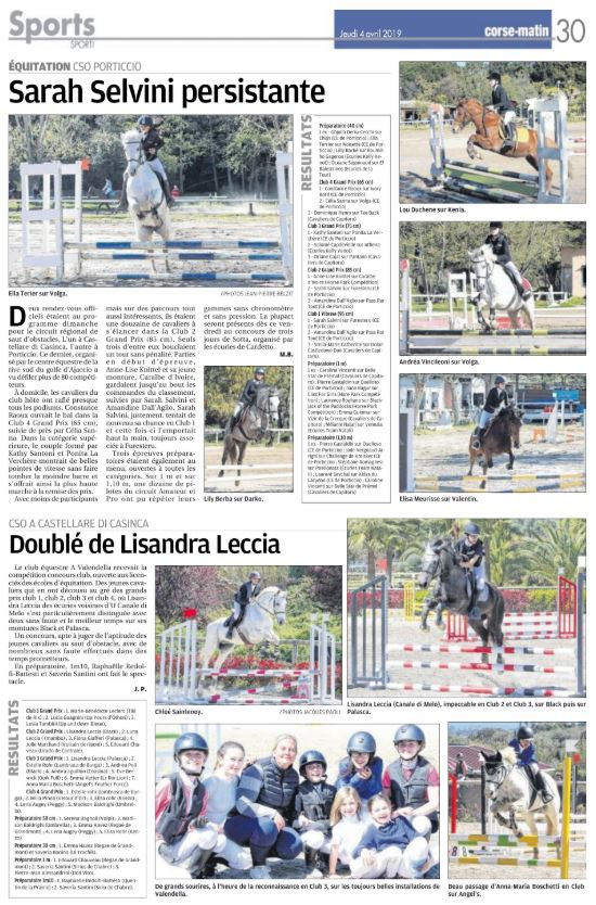 CSO Club - 31 mars 2019 - Valendella/Porticcio