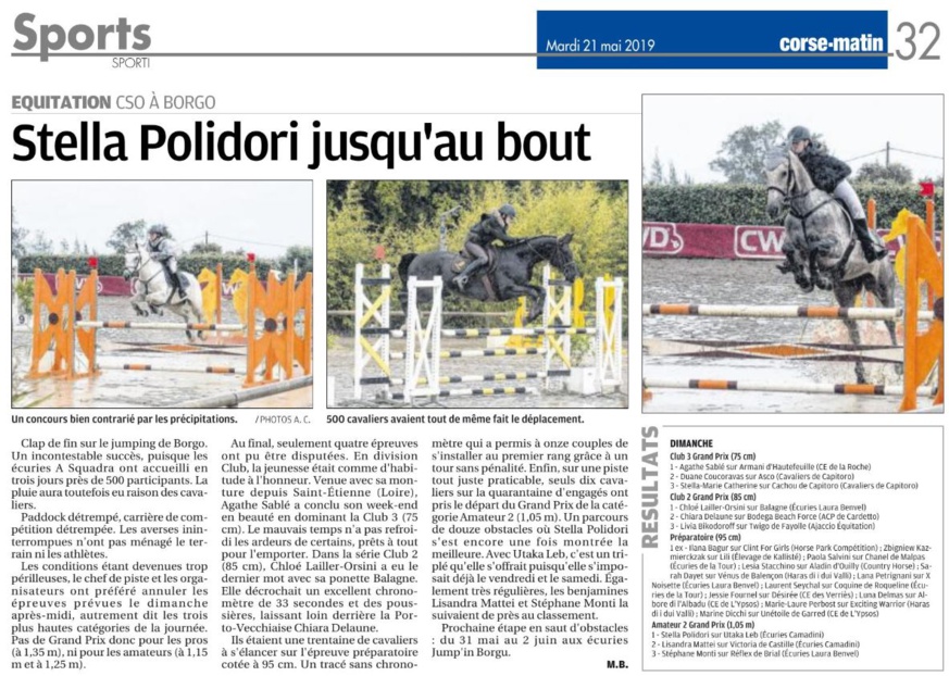 CSO Ama/Pro - 17 au 19 mai 2019 - la Squadra