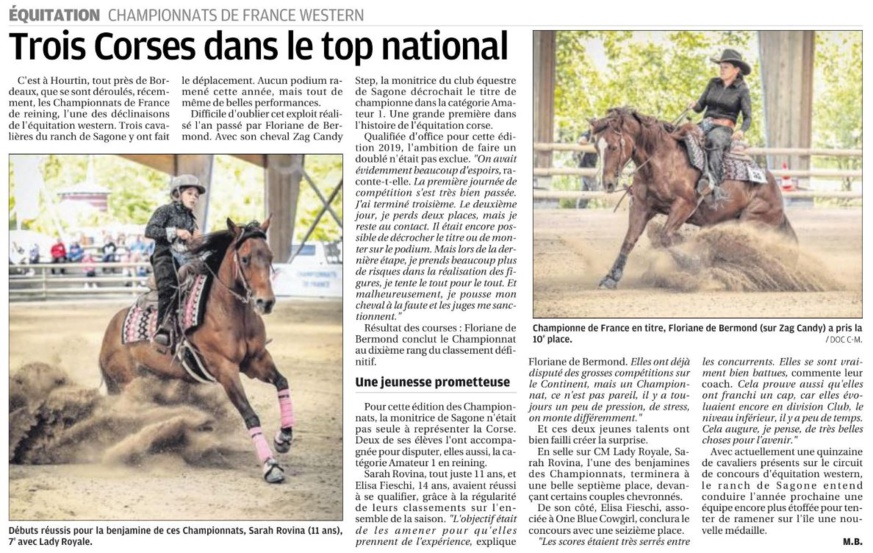 Championnats de France Western 2019