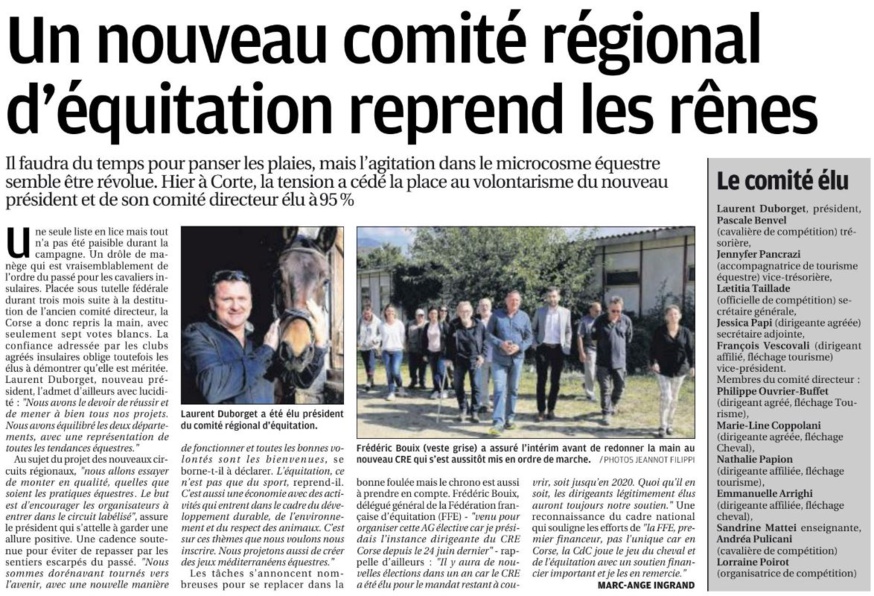 La nouvelle équipe du Comité