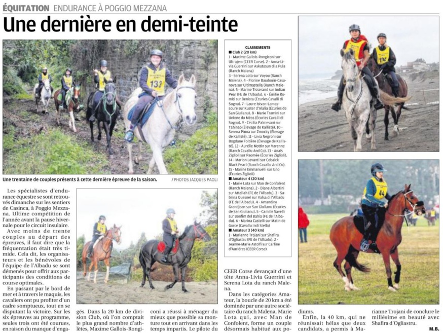 Endurance - 20 octobre 2019 - Poggio Mezzana