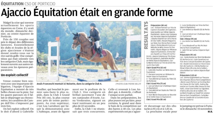 CSO Club - 27 octobre 2019 - CE de Porticcio
