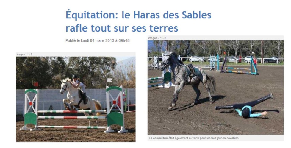 Equitation: Le Haras des Sables rafle tout sur ses terres