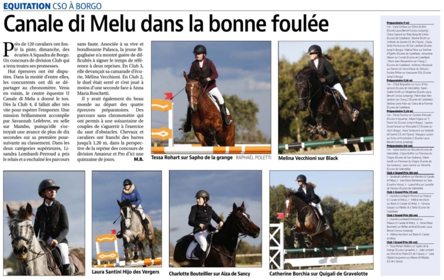 Articles Corse Matin du 1er Mars 2022