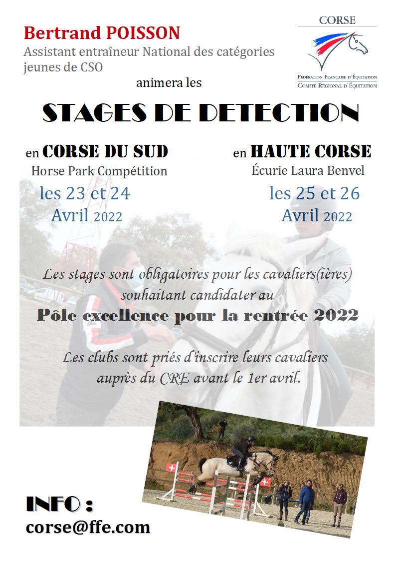 Stages de détection - Pôle excellence rentrée 2022 Stages de détection - Pôle excellence rentrée 2022