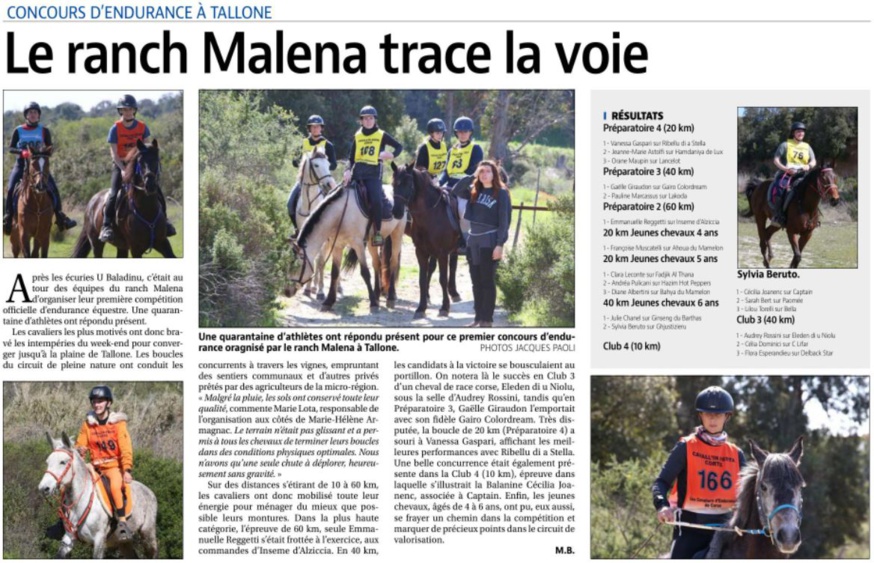 Articles Corse Matin du 7 avril 2022