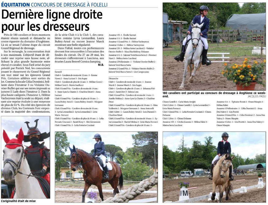 Article Corse Matin du 18 mai 2023