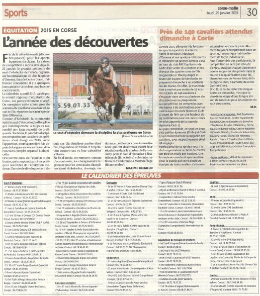Equitation 2015 en Corse