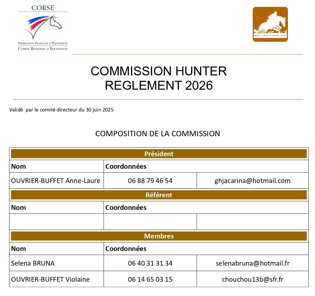 Commissions et règlements