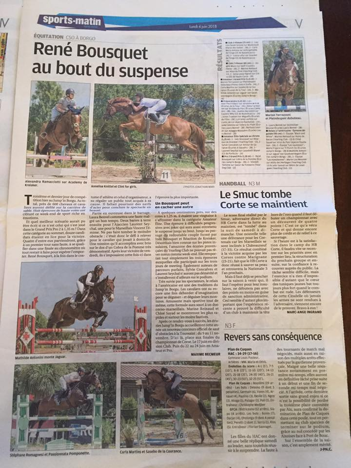 CSO des 1, 2 et 3 juin 2018 - Jump'in Borgo