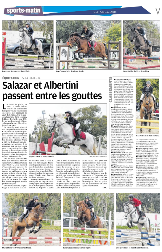 CSO Club - 16 décembre 2018 - Haras des Sables
