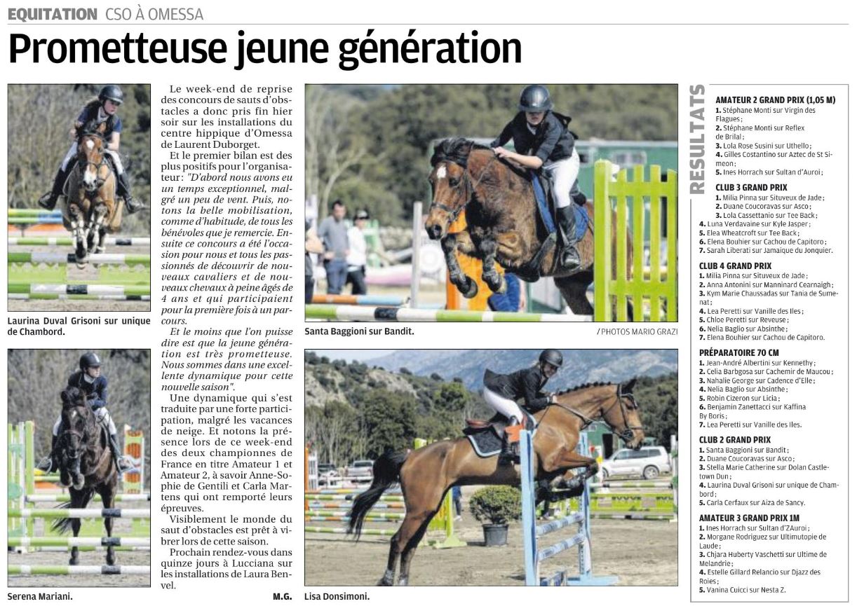 CSO - 8,9 et 10 mars - Omessa