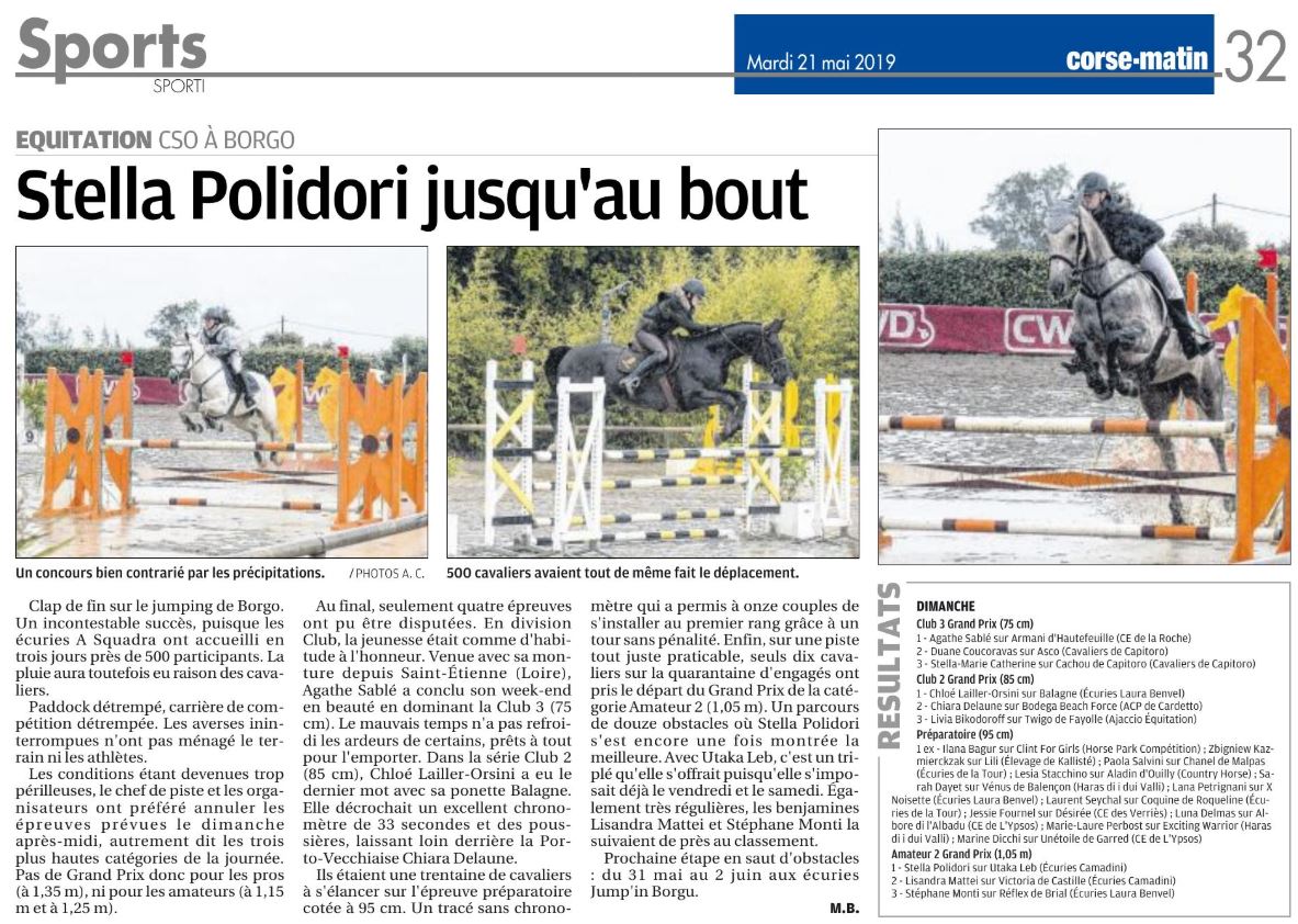 CSO Ama/Pro - 17 au 19 mai 2019 - la Squadra