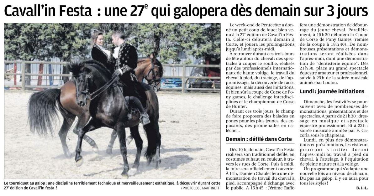 Cavall'in Festa - 27ème édition