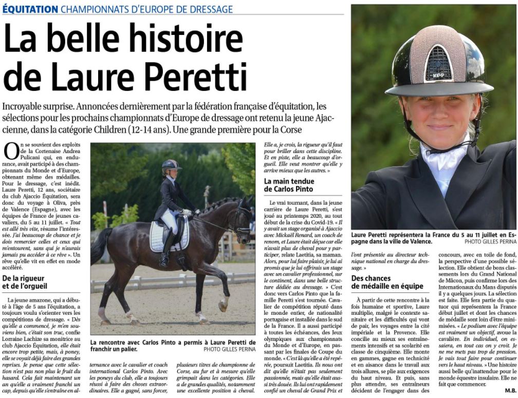 Article Corse Matin du 02 juillet 2021