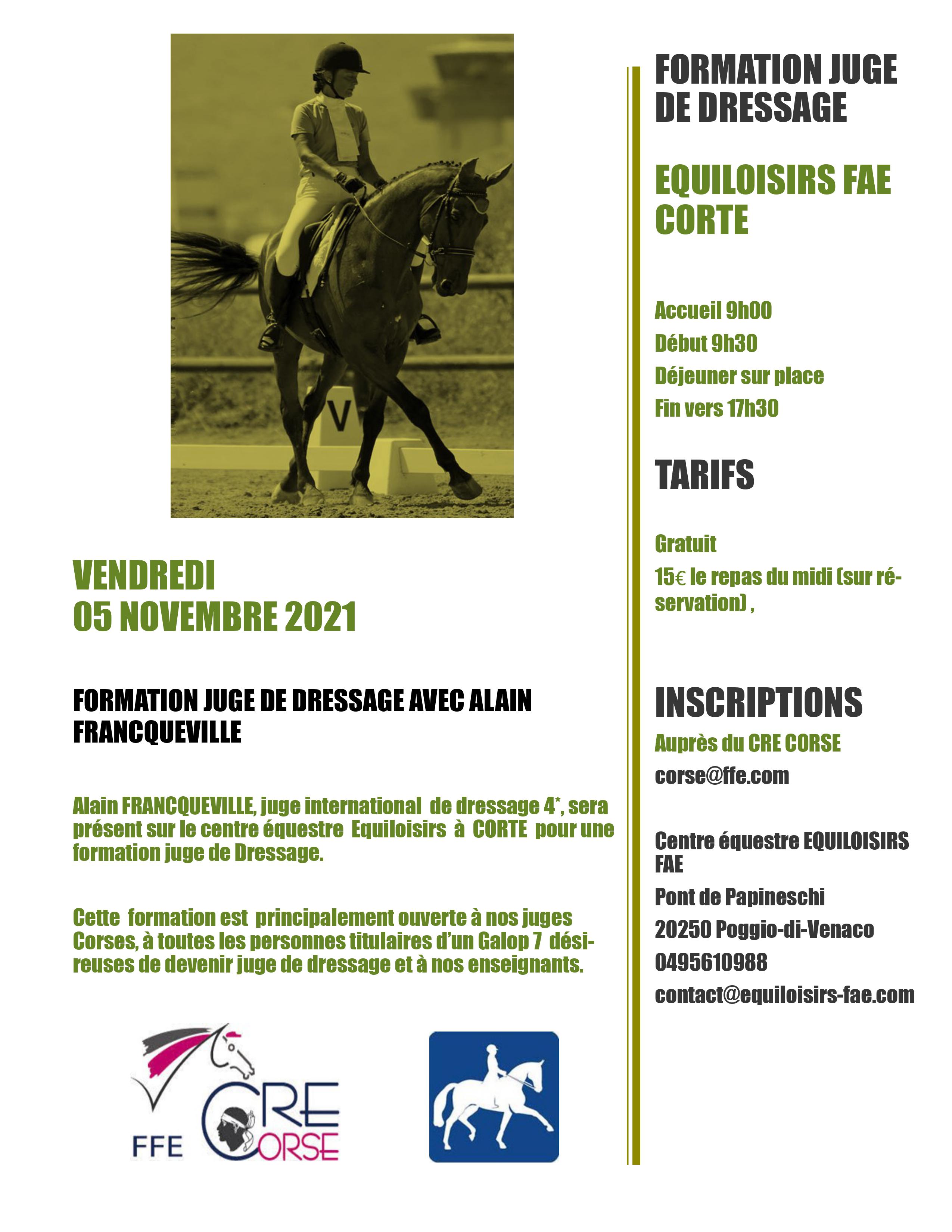 Formation ODC juge Dressage