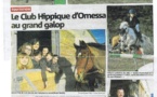 Concours CSO Omessa Jumping Club Centre Corse- Article Corse Matin 23/01/2014